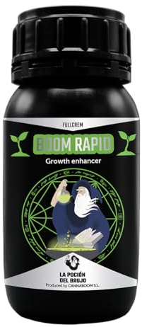 BOOM RAPID FULLCREM – Cannaboom (300ml) | Fertilizante crecimiento | Plantas fuertes, vigorosas y ramificadas | NPK alto + aminoácidos, coco, hidroponía, interior y exterior
