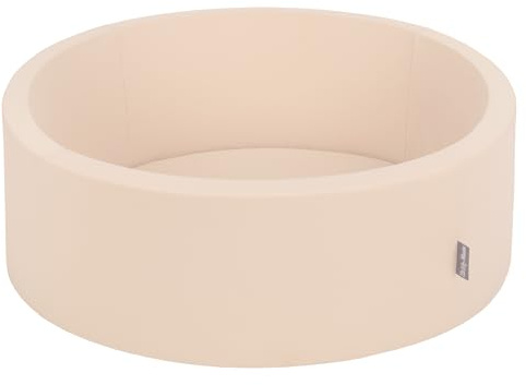 KiddyMoon Piscina De Bolas 90X30/SIN Bolas para Ninos, Beige
