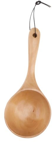 PRETYZOOM Natural Wooden Water Ladle Long Handle Japanese Style Scoop Spoon Kitchen Tool
