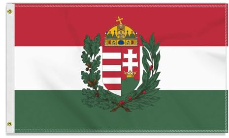 Große 90×150 CM Altes Ungarn(1939-1945) Flagge,großes 150D ungarische Freundschafts banner, Deutschlandfahne Doube-Seitendruck Dekor Messingösen large Old Hungary