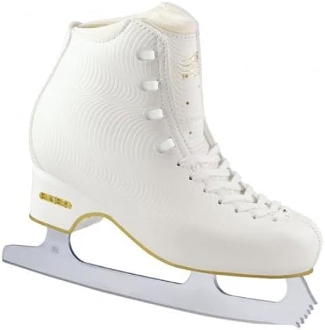 L'Estel Skates Edea Edea Wave Stiefel + Kufen Klasse 2 - Eislaufen (Weiß, 275/41)