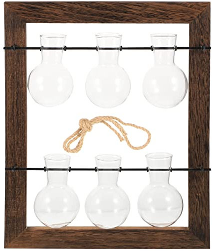 BESPORTBLE Glas Pflanzenglasflasche Hängende Hydrokulturvase Wandbehangpflanzer Nordic Stil Blumenhalter Glas Für Zuhause Wanddekoration Hochzeitsdeko