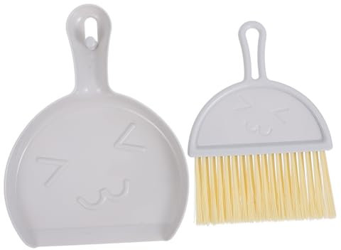 UKCOCO Mini Set Spazzole e Paletta per Pulizia Scopetta Compatta e Paletta per Uso Domestico Ufficio e Auto Design Leggero e Facile da Riporre per Raccogliere Polvere e Detriti