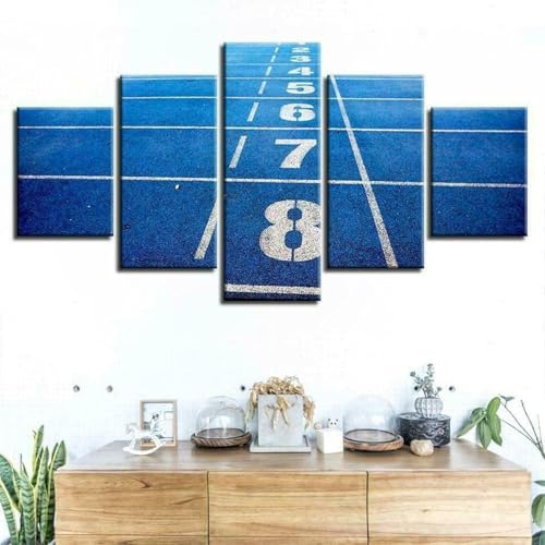 Leinwand Bilder Leinwandbilder Leichtathletik Hd Poster 5 Teilig Rahmen Wohnzimmer Wandbild Wandbilder Gemälde Wohnen Geschenk | Ungerahmt 100 X 50 Cm |-436062592738