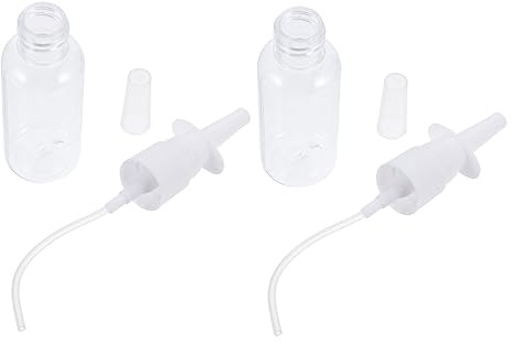 Mikinona 2 Piezas Irrigador Nasal Botellas De Spray Plástico Seguro Para Lavado Nasal