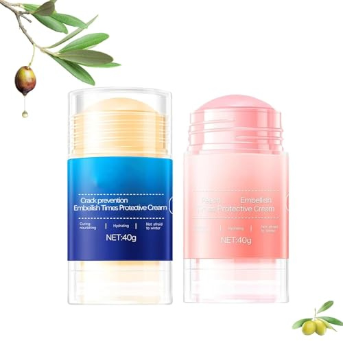 Wegodal Moisturizing and Anti-Cracking Ointment Stick, 2025 Upgraded 60% Urea Hydrating and Anti-Cracking Foot Cream, Foot Cream for Dry Cracked Heels and Feet Women Men (Blue+Pink, One Size)