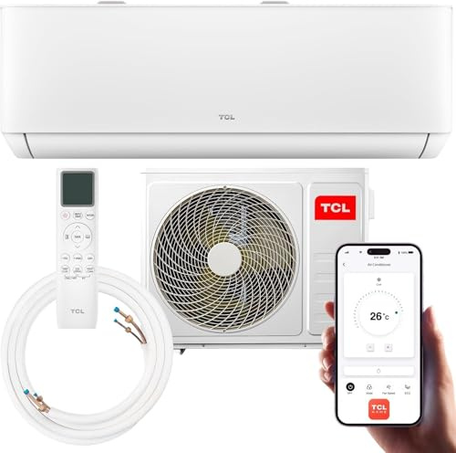 TCL Climatizzatore split 12000 BTU T-PRO con Wi-Fi e tubo in rame (TAC-12CHSD/TPG11) (12000 BTU)