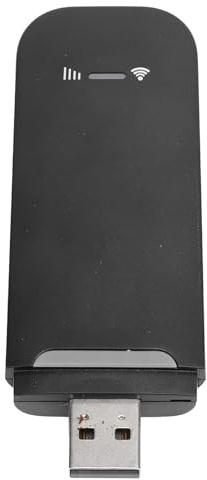 ZASCHMOY 4G LTE USB Tragbarer WiFi -Router mit SIM -Kartensteckplatz | Mobiler Hotspot Unterstützt 10 Geräte | Hochgeschwindigkeits-drahtloses Netzwerk | Kompakt und Leicht in Weiß (Black)
