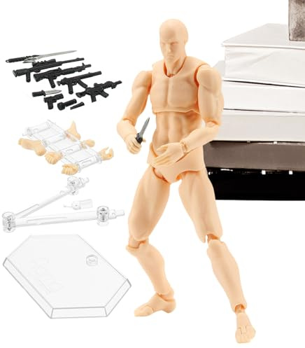 Generico Personaggi Motion - Modello realistico di figura di con giunto mobile, action figure flessibile per disegnare fotografie di animazione, portatile e versatile | Figura modello '