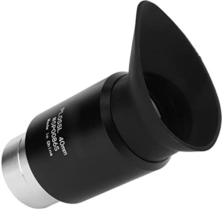 Generic Astronomie-Teleskop-Okularlinse, 1,25 Zoll, 40 Mm, Vollständig Beschichtetes Optisches Glas mit Hoher Vergrößerung, Grünfilm-Okular für Nebelbeobachtung
