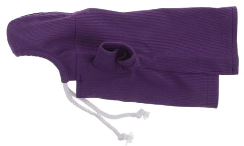 Levemolo Sudadera Térmica para Hurones de Vellón Cálido Capucha, Tamaño M Morado, Ropa para Mascotas Pequeñas como Conejillos de Indias y Hámsters, Abrigo Cómodo para Exterior E Interior