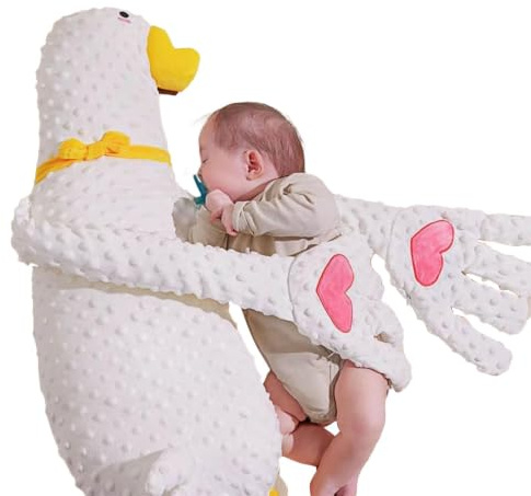 Posgcks Baby-Umarmungskissen Automatisches Enten-Stillkissen