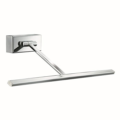 Moderne LED Bilderleuchte Wandleuchte in Chrom bis zu 7,68 Watt 230V aus Metall warmweißes Licht Schlafzimmer Wohnzimmer Esszimmer Lampe Leuchten innen Beleuchtung