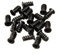 EsportsMJJ 20Pcs Equipo Pc Caso Refrigeración Ventilador Montaje Tornillos Negro Para Ventiladores 60Mm 80Mm 120Mm