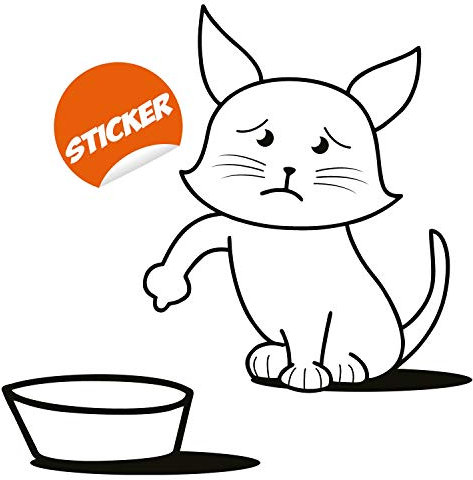 Decords Réservoir de gaz Carburant Voiture Vinyle Autocollant drôle Chat Vide Rappel Besoin remplir Essence Pare-Chocs Autocollant étiquette Essence Porte Pompe Simon Camion bâton Murale