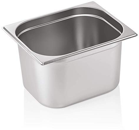 Gastronormbehälter -GN1/2- GN Behälter Container Gastronorm Pans aus Edelstahl, ideal als Sous Vide Behälter, Kombidämpfer, dampfgarer, Chafing dish einsätze, Bain Marie, verschiedene Größen