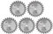 5Pcs 120 mm / 4,7 pouces Lames de Scie Circulaire, Alliage Dur Universel, Lame de Scie à Bois, Bande de Scie Lames de Scie 24T 120x1.8x9.5mm