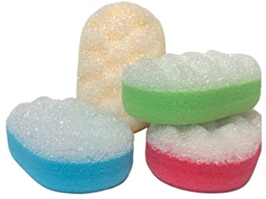 4 x Massageschwamm Duschschwamm Badeschwamm Peeling Schwamm Körperpeeling Oval