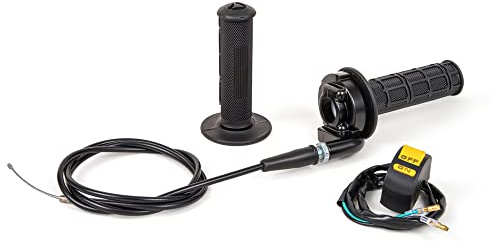 PUCKY New 7/8 22mm Twist Throttle Accelerator Handle Grips and Cable Set with Kill On Off Switch for 50cc 110cc 150cc 250cc Mini Bike ATV Quad Pit Bike Dirtbike