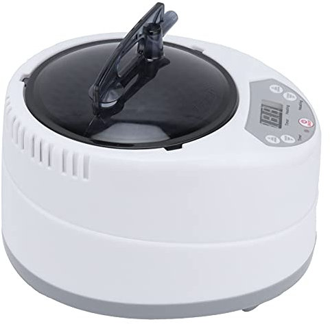 Generatore di Vapore per Sauna Portatile, Sauna Steamer da 1000W, Pentola a Vapore per Sauna Domestica da 2L,25.5x20x17.5cm, con Display Timer, per Disintossicazione del Corpo, Spa Domestica(EU Plug)