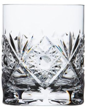 ARNSTADT KRISTALL Whiskyglas PREMIUM Santra hell (10 cm) Kristallglas mundgeblasen · handgeschliffen · Handmade in Germany · 250g ! (ideal für Männer)
