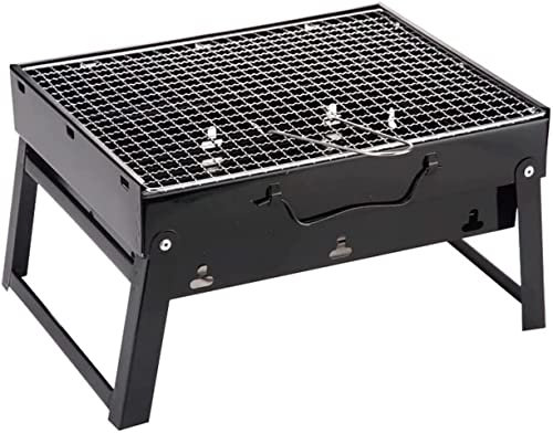 MUTURPOSE Tragbarer, Faltbarer Gasgrill, Terrassengrill, Holzkohleofen, Edelstahl, Outdoor, Camping, Picknick