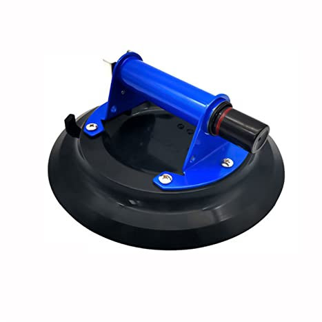 USKI Handgeführter Fliesenrüttler Vakuumsaugbecher Glasheber Metallgriff Aluminiumpumpe Saugnapfheber Marmor Granitplatte Fliesen Hebezeug(9 Inch)