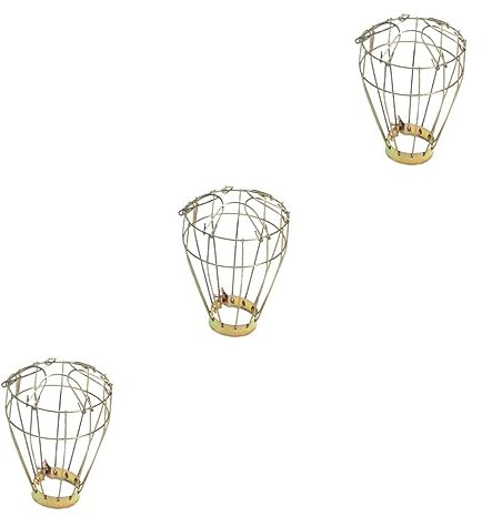Happyyami 3stücke Vintage Reptilien Heizlampen Abdeckung Schutzgitter Für Wärmelampe Mit Universellem Design Für Terrarien Und Holzgehäuse Einfache Installation Und Sicherer Schutz Für