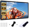 IN&VI Leinwand Beamer,16: 9 HD projektor leinwand,Tragbare Faltbar Anti-Falten Doppelseitige Beamer Leinwand Outdoor für Camping,Heimkino,Schule,Treffen (100 Zoll Format 16:9)