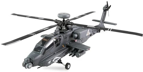 Amewi Apache AH-64D CP Elicottero 6G/3D GPS RTF RC telecomandato Heli elicottero, verde oliva