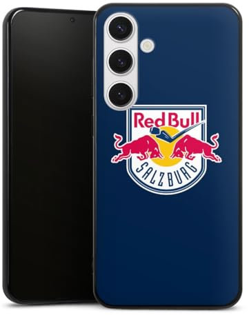 Silikon Hülle kompatibel mit Samsung Galaxy S24 + Case schwarz Handyhülle EC Red Bull Salzburg Offizielles Lizenzprodukt Eishockey