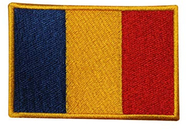 Rumänien Länderflagge Logo Patch bestickt Applikation Rumänien Länderflagge Patch Aufbügler Patch Aufnäher Emblem