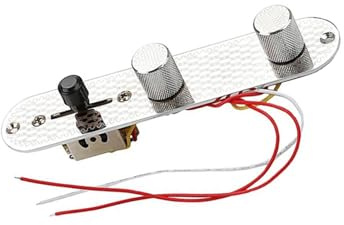 Förkopplad Gitarrkabelsats 1 pack för TL gitarr 3 vägs förkopplad kontrollpanel med rattar delar och tillbehör