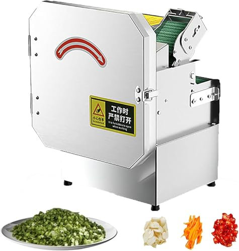 XINRISHENG Electric Vegetable Slicer, Commercial Slicer Machine, Stainless Steel Food Cutter Slicing Machine, 1.5-35Mm Width Feed Port