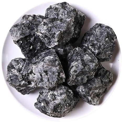 Cristalli Premium Pietra di anfibolo nera naturale, pietra frantumata, pietra burattata, pietra diffusore, pietra aromatica, pietra for piscina, acquario, decorazione for la casa Roccia Wicca Naturale