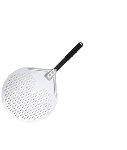 EnxJire Pelle a Pizza Ronde en Aluminium Pelle à Pizza, Accessoires for Pelle à Pizza, Pelle tournante, Cuisine, Machine à Pain, Four, Gadgets, Outil à Pizza(14inch 60cm)