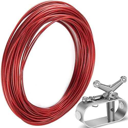 SELVFZ Herramienta tensora de cable de acero para natación en el suelo de invierno y manivela de cabrestante