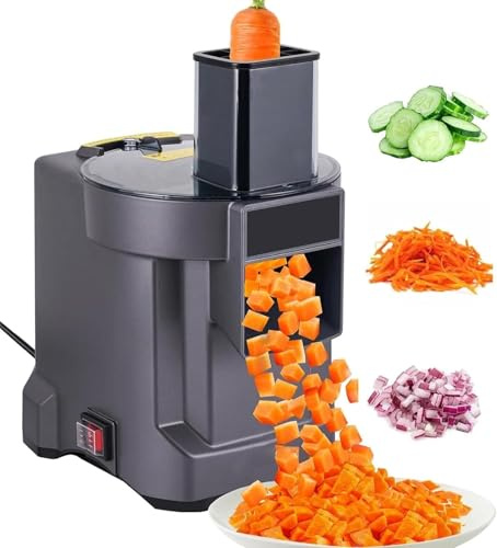 Procesador De Alimentos Eléctrico 3 En 1, Cortador De Verduras, Cortador De Patatas Y Cebolla Multifuncional Con 3 Cuchillas De Acero Inoxidable Para Zanahorias, Patatas Y Cebollas.