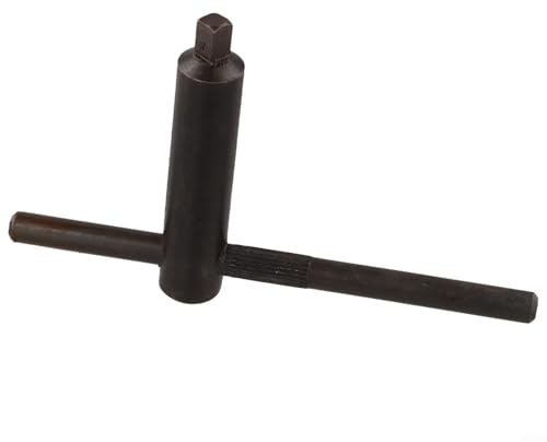 1 llave cuadrada para torno de fresado, mango en T, llave inglesa de acero al carbono con agarre antideslizante para fresadora CNC y torno (8 x 8)