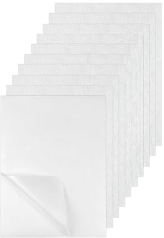 FAREASTSHOP 10 stycken A4-stabilisator, självhäftande broderi, lösligt broderipapper, vattenlösligt broderipapper och vattenlöslig broderifolie (29,7 x 21 cm)