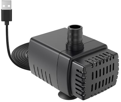Pocoiau Bombas pequeñas sumergibles USB con succión inferior de bajo ruido para peces, tanques que garantizan bombas en miniatura de agua clara