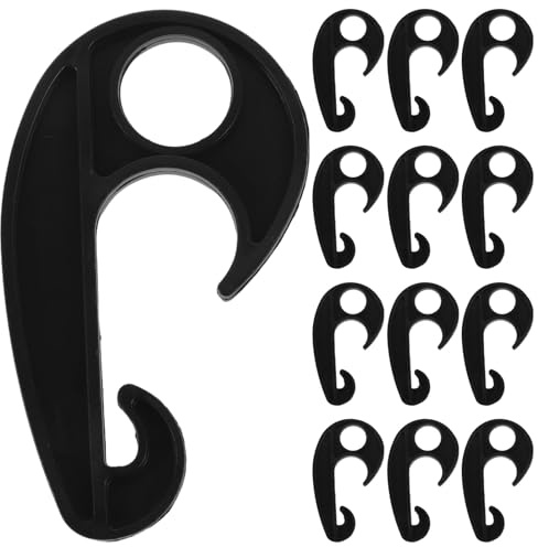 CORHAD 20 Ganci in Plastica PVC per Teloni Auto e Tende da Campeggio, Ganci Antivento per Telo Parasole e Antipioggia, Accessori per Fissaggio Rete di Carico, per attività Outdoor