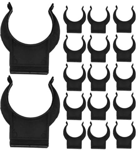 FOMIYES Plastic Cabinet Plinth Clips 50Pcs Black Kickboard Fasteners for Kitchen Baseboards and Furniture Legs Installation