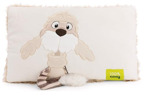 NICI Kissen Hund Jaxs 43x25cm - 63254 | Weiches Plüsch-Dekokissen, liebevolles Wohnaccessoire für Kinderzimmer, Sofa & Bett, süße Geschenkidee für Kinder & Fans