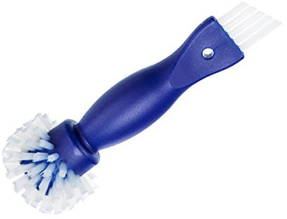 SAUBA Reinigungsbürste Wanda für Waschbecken mit Zwei Pinseln | Waschbecken Reinigungsbürsten blau | für Waschbecken, Abfluss, Ausguss & Bad | gegen Kalk und Anderen Ablagerungen