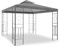 WASSERDICHTER Pavillon Romantika 3x3m Metall inkl. Dach Festzelt wasserfest Partyzelt (Anthrazit)