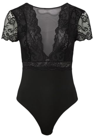 PIECES Pcsicca Ss Bodystocking Noos