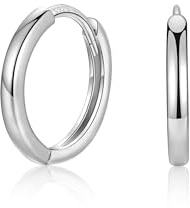 MASOP Ohrringe Silber,Creolen Silber 925 Stecker 8/10/12mm Damen Frauen Mädchen Herren