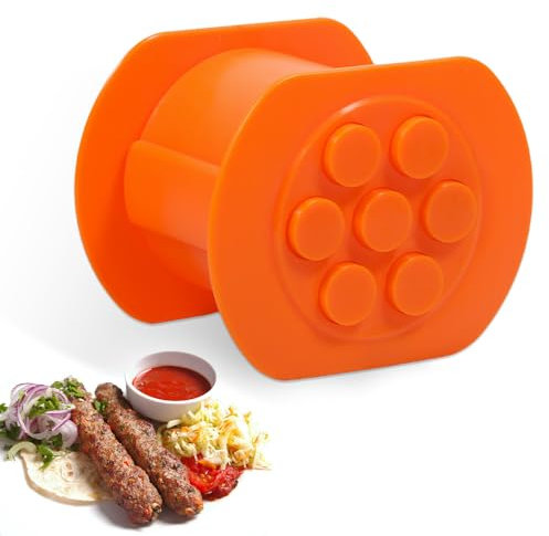 Cevapcici Press - Cevapcici Machine, 7 Holes Hot Dog Maker, Manual Cevapcici Maker for Homemade Sausages