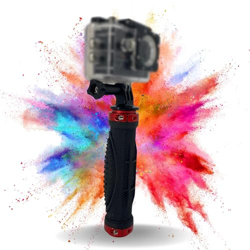 TronicXL Premium Actioncam Aluminium Handgriff Griff kompatibel mit DJI Osmo GoPro Hero Hero+ 3 4 5 6 7 8 9 10 11 12 13 Session Action Cam Kamera Halterung Actionkamera